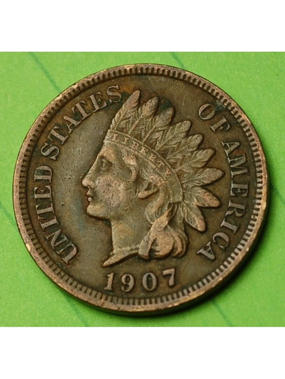 W544 1907 Indian Head Cent Penny 1c - Check Out Our Store 🔥🔥BOLD DETAIL🔥🔥
